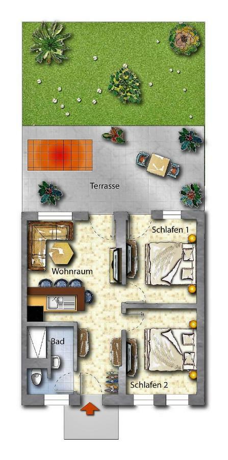Ferienwohnung Am Muehlstein Люббен Экстерьер фото