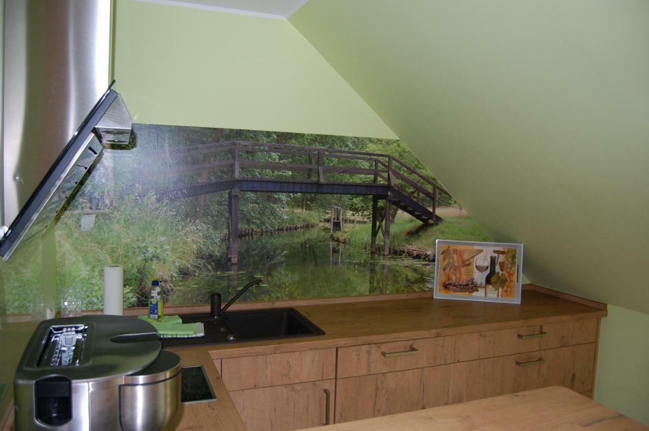 Ferienwohnung Am Muehlstein Люббен Экстерьер фото